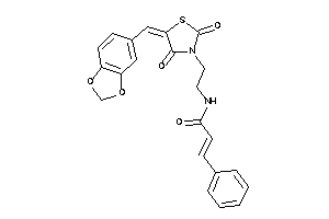 N-[2-(2,4-diketo-5-piperonylidene-thiazolidin-3-yl)ethyl]-3-phenyl-acrylamide