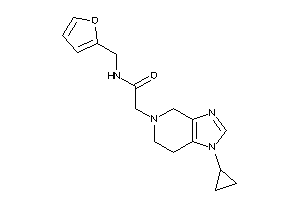 2-(1-cyclopropyl-6,7-dihydro-4H-imidazo[4,5-c]pyridin-5-yl)-N-(2-furfuryl)acetamide