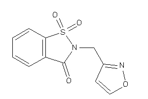 Image of 2-(isoxazol-3-ylmethyl)-1,1-diketo-1,2-benzothiazol-3-one