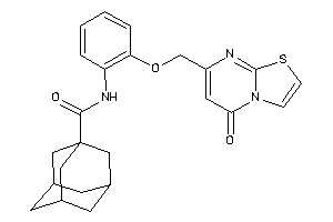 N-[2-[(5-ketothiazolo[3,2-a]pyrimidin-7-yl)methoxy]phenyl]adamantane-1-carboxamide