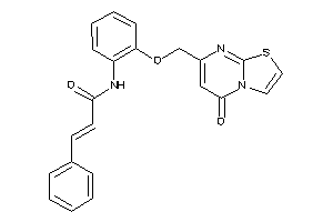 N-[2-[(5-ketothiazolo[3,2-a]pyrimidin-7-yl)methoxy]phenyl]-3-phenyl-acrylamide