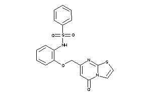 N-[2-[(5-ketothiazolo[3,2-a]pyrimidin-7-yl)methoxy]phenyl]benzenesulfonamide