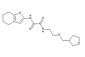 N'-(4,5,6,7-tetrahydrobenzothiophen-2-yl)-N-[2-(tetrahydrofuran-3-ylmethoxy)ethyl]oxamide