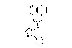 N-(2-cyclopentylpyrazol-3-yl)-2-(2,3-dihydro-1,4-benzothiazin-4-yl)acetamide