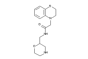 2-(2,3-dihydro-1,4-benzothiazin-4-yl)-N-(morpholin-2-ylmethyl)acetamide