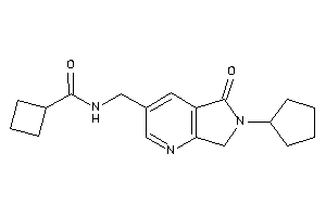 N-[(6-cyclopentyl-5-keto-7H-pyrrolo[3,4-b]pyridin-3-yl)methyl]cyclobutanecarboxamide