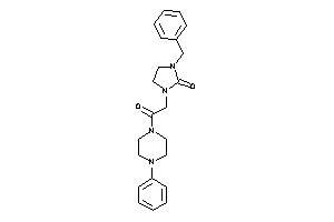 Image of 1-benzyl-3-[2-keto-2-(4-phenylpiperazino)ethyl]-2-imidazolidinone