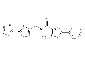 2-phenyl-5-[[2-(2-thienyl)oxazol-4-yl]methyl]pyrazolo[1,5-a]pyrazin-4-one