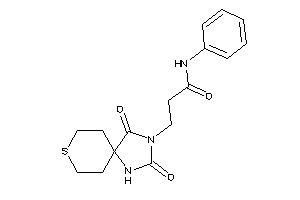 3-(2,4-diketo-8-thia-1,3-diazaspiro[4.5]decan-3-yl)-N-phenyl-propionamide