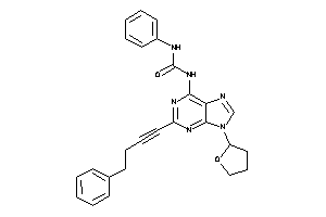 1-phenyl-3-[2-(4-phenylbut-1-ynyl)-9-(tetrahydrofuryl)purin-6-yl]urea