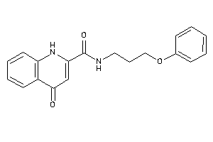 4-keto-N-(3-phenoxypropyl)-1H-quinoline-2-carboxamide