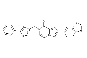 2-(1,3-benzodioxol-5-yl)-5-[(2-phenyloxazol-4-yl)methyl]pyrazolo[1,5-a]pyrazin-4-one