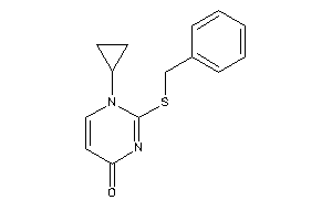 2-(benzylthio)-1-cyclopropyl-pyrimidin-4-one