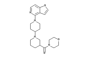 [1-(1-furo[3,2-c]pyridin-4-yl-4-piperidyl)-3-piperidyl]-morpholino-methanone