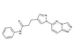 N-phenyl-3-[1-([1,2,4]triazolo[3,4-f]pyridazin-6-yl)pyrazol-4-yl]propionamide