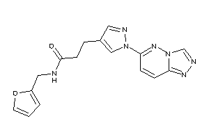 N-(2-furfuryl)-3-[1-([1,2,4]triazolo[3,4-f]pyridazin-6-yl)pyrazol-4-yl]propionamide