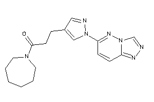 1-(azepan-1-yl)-3-[1-([1,2,4]triazolo[3,4-f]pyridazin-6-yl)pyrazol-4-yl]propan-1-one