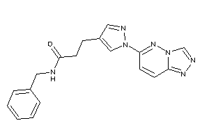 N-benzyl-3-[1-([1,2,4]triazolo[3,4-f]pyridazin-6-yl)pyrazol-4-yl]propionamide