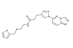 N-[2-(2-furfurylthio)ethyl]-3-[1-([1,2,4]triazolo[3,4-f]pyridazin-6-yl)pyrazol-4-yl]propionamide