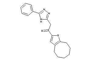 1-(4,5,6,7,8,9-hexahydrocycloocta[b]thiophen-2-yl)-2-(5-phenyl-4H-1,2,4-triazol-3-yl)ethanone