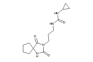 Image of 1-cyclopropyl-3-[3-(2,4-diketo-1,3-diazaspiro[4.4]nonan-3-yl)propyl]urea