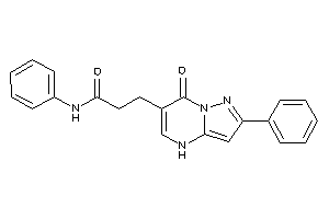 Image of 3-(7-keto-2-phenyl-4H-pyrazolo[1,5-a]pyrimidin-6-yl)-N-phenyl-propionamide