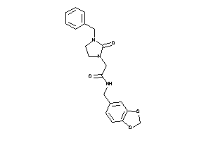 2-(3-benzyl-2-keto-imidazolidin-1-yl)-N-piperonyl-acetamide