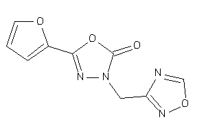 Image of 5-(2-furyl)-3-(1,2,4-oxadiazol-3-ylmethyl)-1,3,4-oxadiazol-2-one