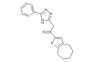 2-(5-phenyl-4H-1,2,4-triazol-3-yl)-1-(5,6,7,8-tetrahydro-4H-cyclohepta[b]thiophen-2-yl)ethanone