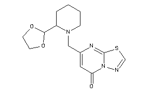 Image of 7-[[2-(1,3-dioxolan-2-yl)piperidino]methyl]-[1,3,4]thiadiazolo[3,2-a]pyrimidin-5-one