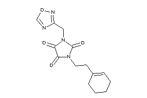 1-(2-cyclohexen-1-ylethyl)-3-(1,2,4-oxadiazol-3-ylmethyl)imidazolidine-2,4,5-trione