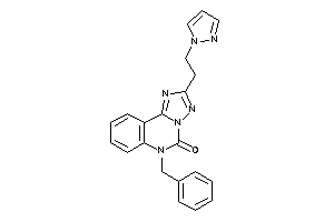 6-benzyl-2-(2-pyrazol-1-ylethyl)-[1,2,4]triazolo[1,5-c]quinazolin-5-one