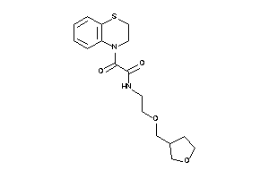 2-(2,3-dihydro-1,4-benzothiazin-4-yl)-2-keto-N-[2-(tetrahydrofuran-3-ylmethoxy)ethyl]acetamide