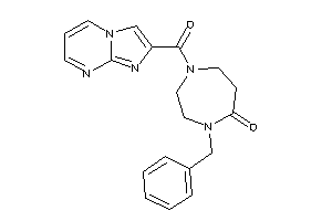 4-benzyl-1-(imidazo[1,2-a]pyrimidine-2-carbonyl)-1,4-diazepan-5-one