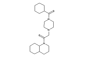 1-(3,4,4a,5,6,7,8,8a-octahydro-2H-quinolin-1-yl)-2-[4-(cyclohexanecarbonyl)piperazino]ethanone