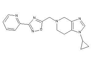 5-[(1-cyclopropyl-6,7-dihydro-4H-imidazo[4,5-c]pyridin-5-yl)methyl]-3-(2-pyridyl)-1,2,4-oxadiazole