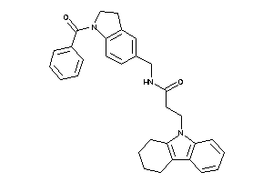 N-[(1-benzoylindolin-5-yl)methyl]-3-(1,2,3,4-tetrahydrocarbazol-9-yl)propionamide