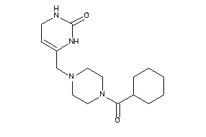 Image of 6-[[4-(cyclohexanecarbonyl)piperazino]methyl]-3,4-dihydro-1H-pyrimidin-2-one