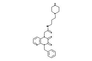 2-(4-benzyl-2,3-diketo-pyrido[2,3-b]pyrazin-1-yl)-N-(3-piperazinopropyl)acetamide