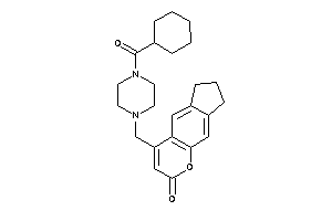 4-[[4-(cyclohexanecarbonyl)piperazino]methyl]-7,8-dihydro-6H-cyclopenta[g]chromen-2-one