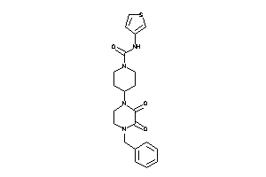 4-(4-benzyl-2,3-diketo-piperazino)-N-(3-thienyl)piperidine-1-carboxamide