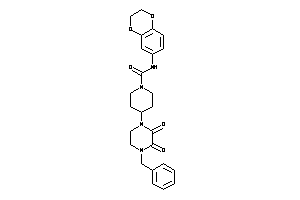 4-(4-benzyl-2,3-diketo-piperazino)-N-(2,3-dihydro-1,4-benzodioxin-6-yl)piperidine-1-carboxamide