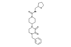 4-(4-benzyl-2,3-diketo-piperazino)-N-(tetrahydrofurfuryl)piperidine-1-carboxamide