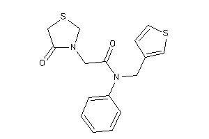 2-(4-ketothiazolidin-3-yl)-N-phenyl-N-(3-thenyl)acetamide