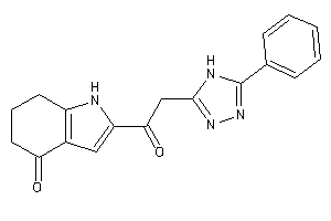 2-[2-(5-phenyl-4H-1,2,4-triazol-3-yl)acetyl]-1,5,6,7-tetrahydroindol-4-one