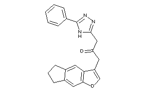 1-(6,7-dihydro-5H-cyclopenta[f]benzofuran-3-yl)-3-(5-phenyl-4H-1,2,4-triazol-3-yl)acetone