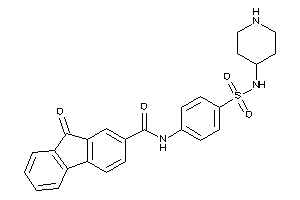 9-keto-N-[4-(4-piperidylsulfamoyl)phenyl]fluorene-2-carboxamide