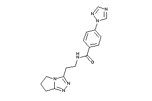 N-[2-(6,7-dihydro-5H-pyrrolo[2,1-c][1,2,4]triazol-3-yl)ethyl]-4-(1,2,4-triazol-1-yl)benzamide