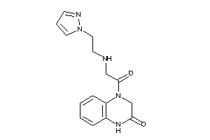 4-[2-(2-pyrazol-1-ylethylamino)acetyl]-1,3-dihydroquinoxalin-2-one