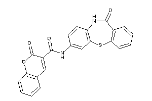 2-keto-N-(6-keto-5H-benzo[b][1,4]benzothiazepin-2-yl)chromene-3-carboxamide